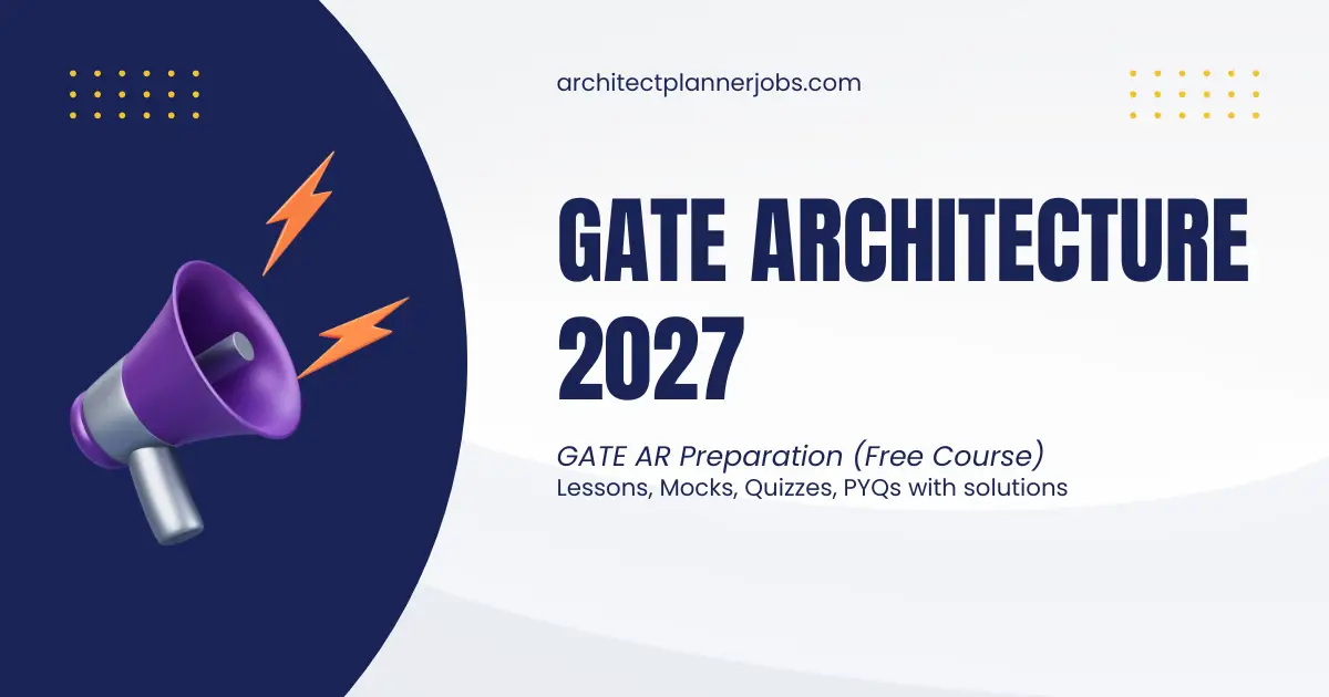 GATE Architecture & Planning (AR) — Preparation Course
