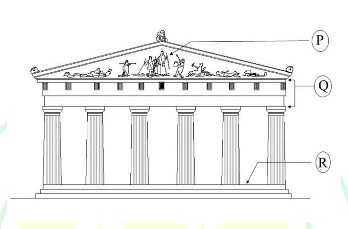 Q54 Greek temple Doric order